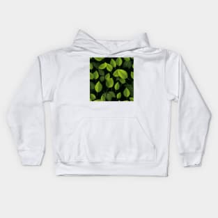 Green Leaves Pattern 6 Kids Hoodie